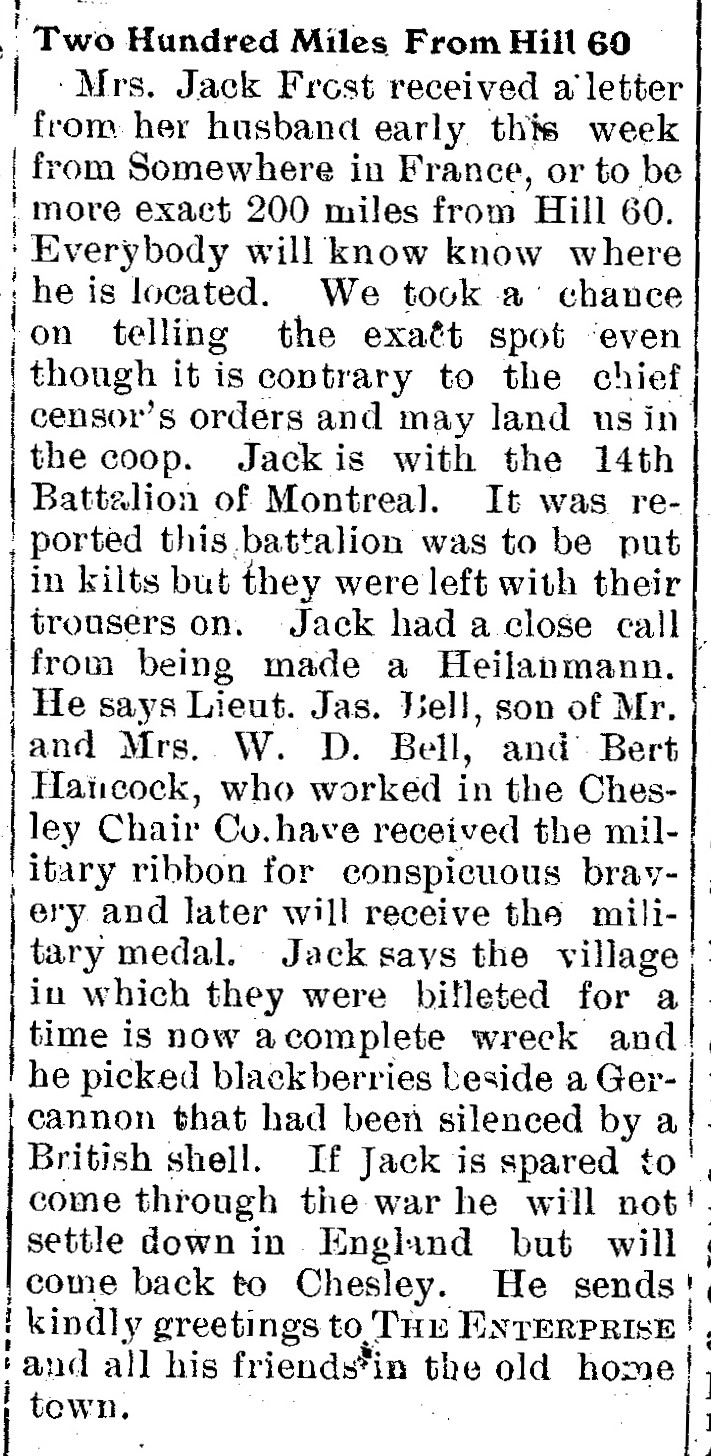 The Chesley Enterprise, October 5, 1916
